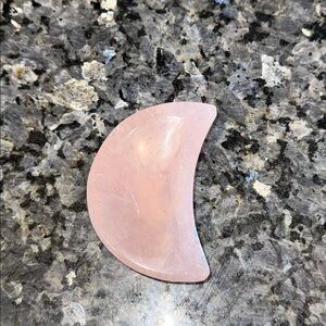 Rose Quartz Moon Bowl #3 - RQMNBWL3